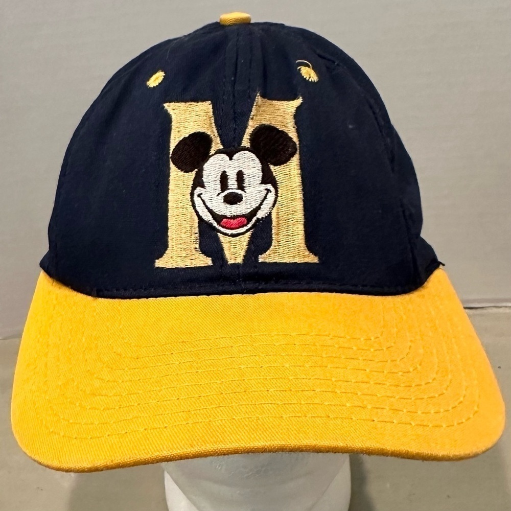 Mickey Hat Adjustable Vintage 90s 00s Disneyland Vacation Tourists Snapback Cap